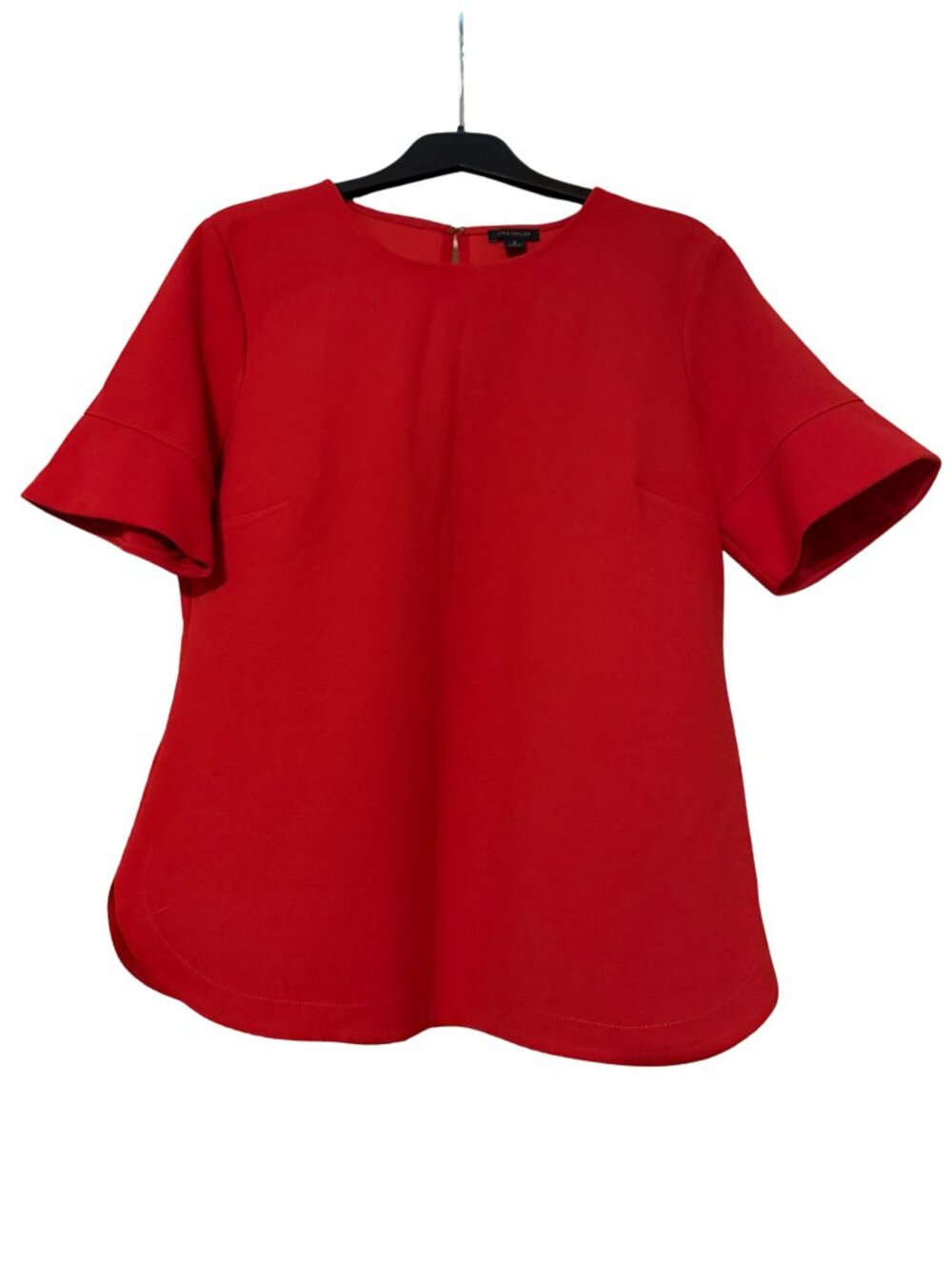 Ann Taylor Red Short Sleeve Top | Size Medium | Like New